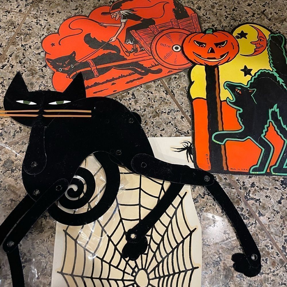 Halloween Honeycomb Vintage Cutouts Lot - Picture 15 of 16